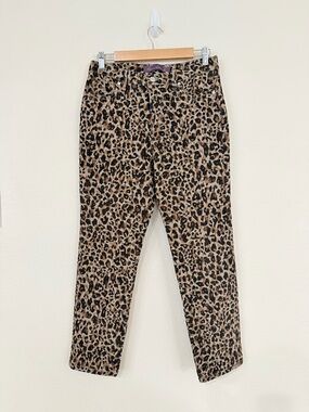 Gloria Vanderbilt Leopard Print Skinny Pants - Tan, Brown & Black